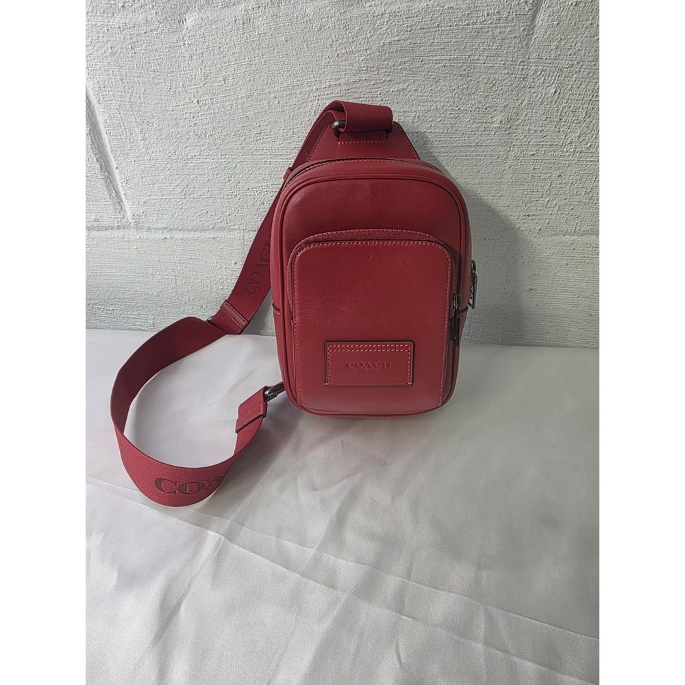Coach Racer Red Sling‎ Pack Backpack Small